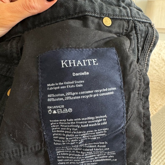 KHAITE Danielle Black Women Jeans - Picture 4 of 4